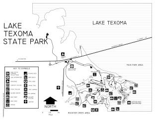 View Lake Texoma State Park Map